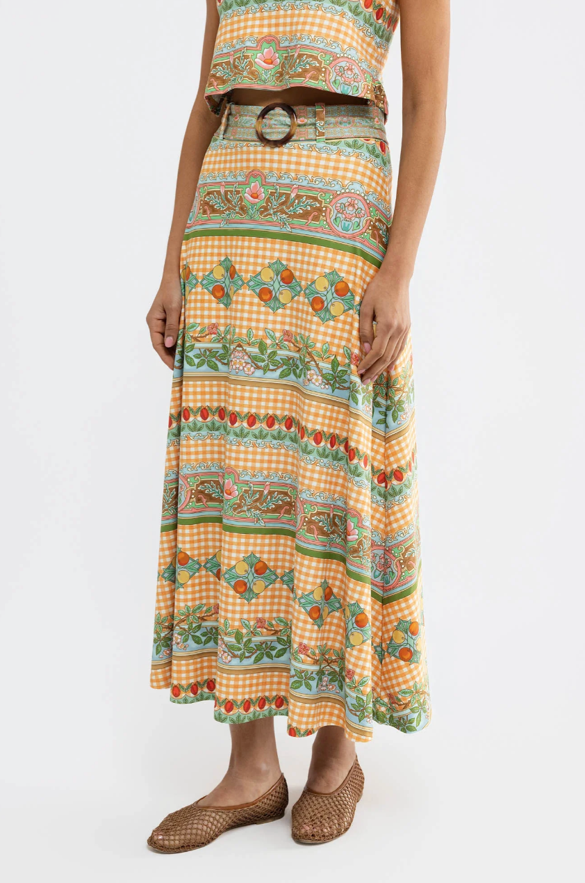 Smith & Quinn: Bennett Skirt - Garden Gingham