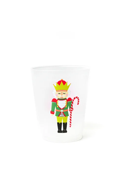 Happy Everything: Mr. Nutcracker Frosted Cups Set of 10