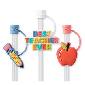 Swig: Teacher Life Straw Topper Set