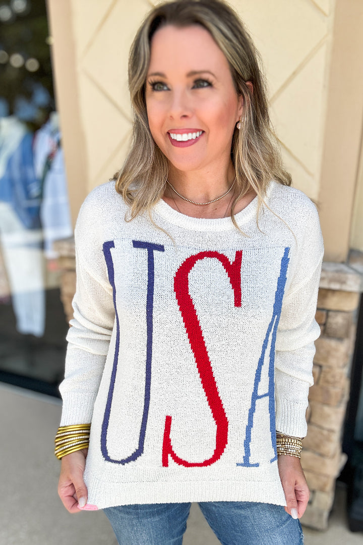 Simply Southern: Sunset USA Light Sweater