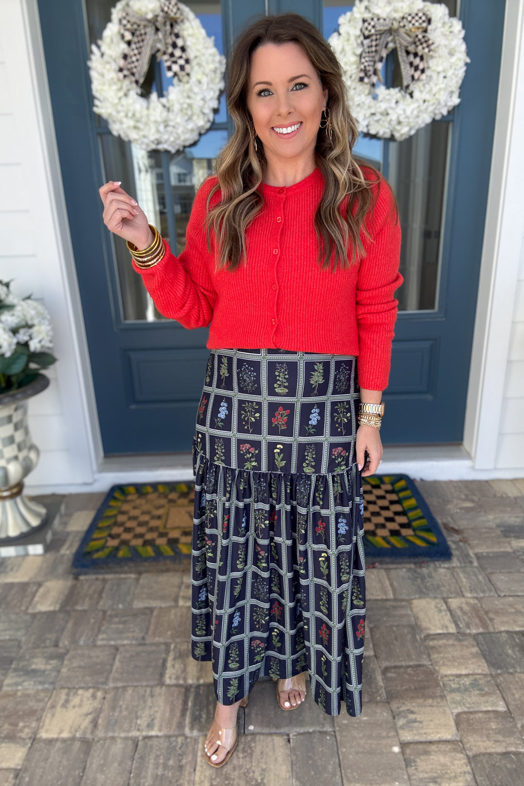 Smith & Quinn: Faye Skirt - Gardeners Window Navy