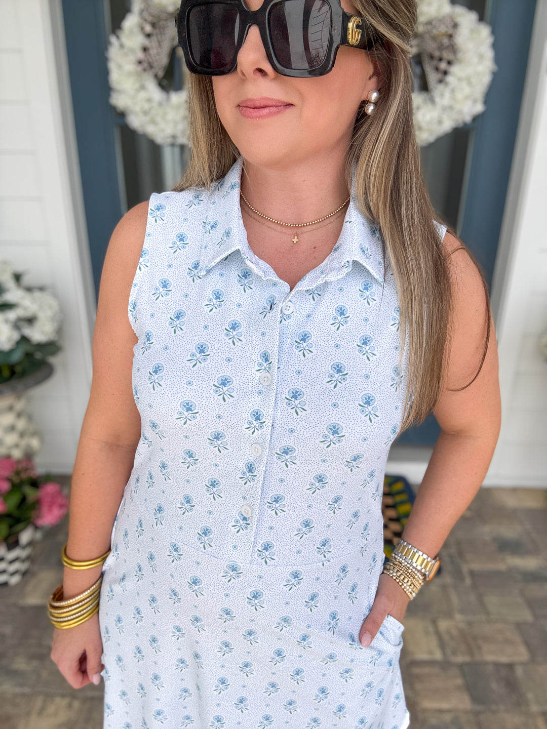 Smith & Quinn: Hedy Dress - Blue Dot Floral