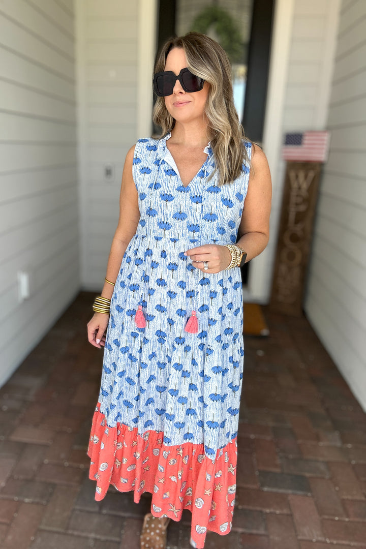 THML: Wishing By The Sea Midi Dress