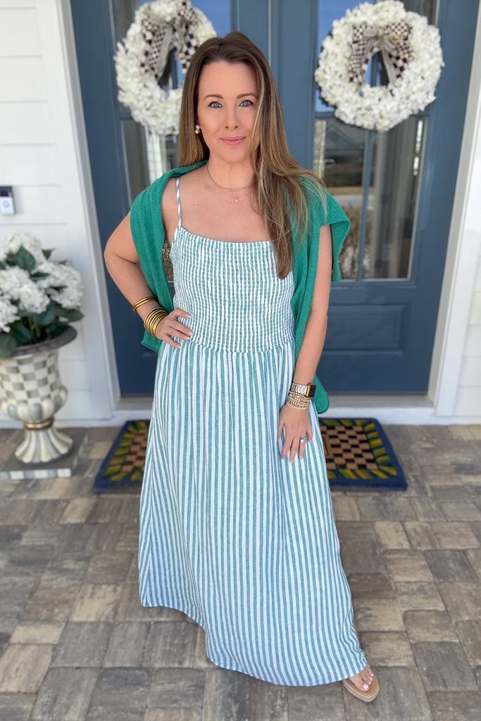 Z-Supply: Bayside Striped Midi Dress - La Palma – B Social Boutique