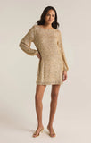 Z Supply: Andromeda Sequin Mini Dress - Champagne