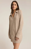 Z Supply: Redford Sweater Dress - Light Oatmeal Heather