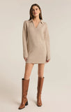 Z Supply: Redford Sweater Dress - Light Oatmeal Heather