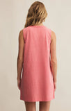 Z Supply: Sloane V-Neck Mini Dress - Sunset Pink