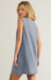 Z Supply: Sloane V-Neck Knit Denim Dress - Medium Indigo