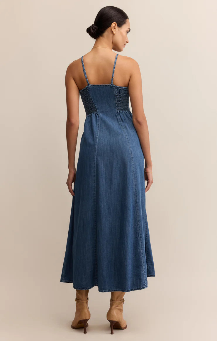 Z Supply: Angel Eyes Denim Midi Dress