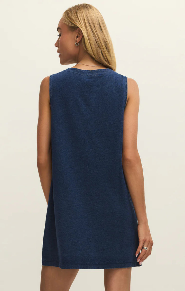 Z Supply: Solace Denim Mini Dress - Indigo