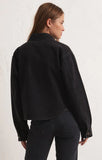 Z Supply Cropped Denim Jacket - Washed Black