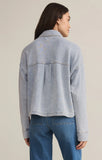 Z Supply: All Day Cropped Knit Denim Jacket - Washed Indigo