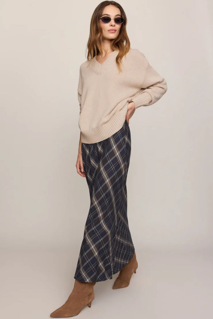 Z Supply: Crestview Plaid Maxi Skirt - Eclipse