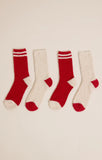 Z Supply: Vino Sock 2-Pack Haute Red