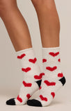 Z Supply: 2-Pack Plush Heart Socks Vanilla Ice