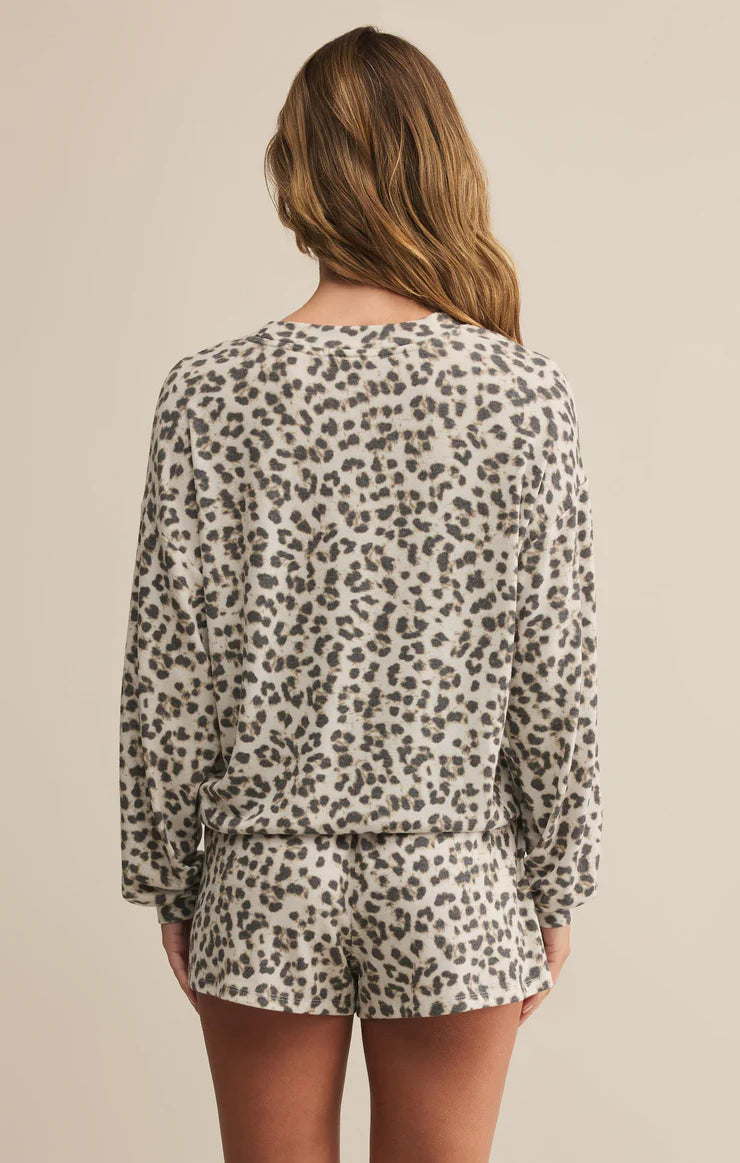 Z Supply: Luxe Leopard Long Sleeve Top