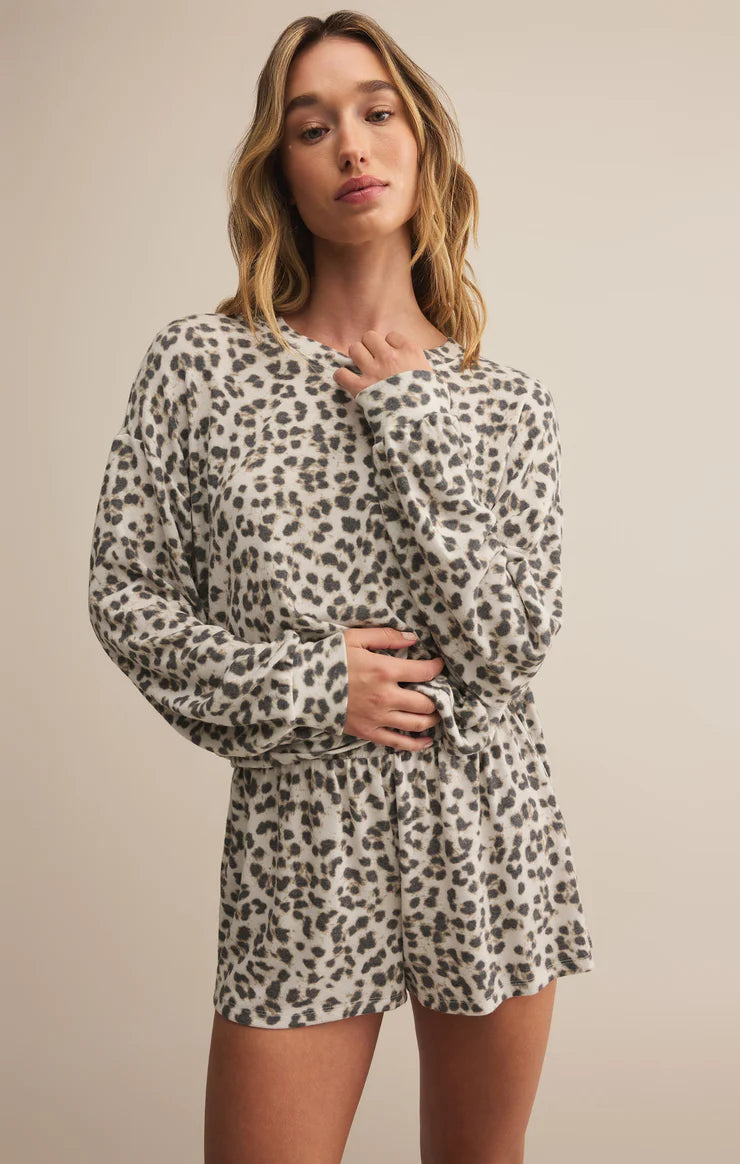 Z Supply: Luxe Leopard Long Sleeve Top