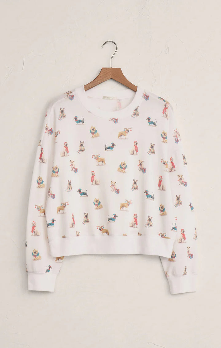Z Supply: Cozy Up Pup Long Sleeve Top