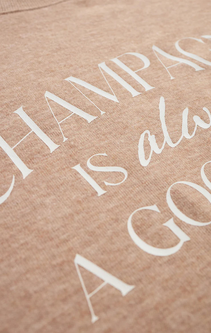 Z Supply: Champagne Long Sleeve Top - Iced Coffee