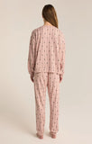 Z Supply: Cozy Pinbows Pj Set - Pink