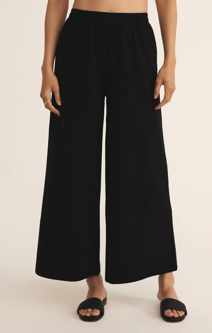 Z Supply: Scout Jersey Flare Pant - True Black