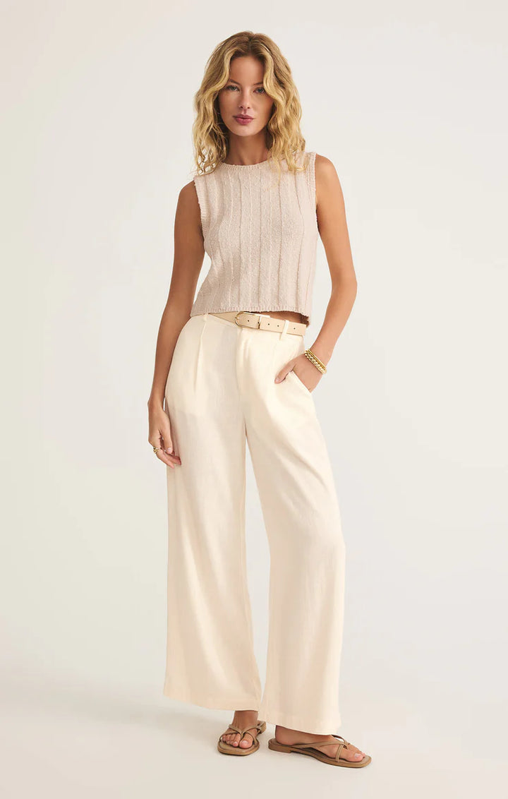Z Supply: Vista Linen Pant - Sea Salt