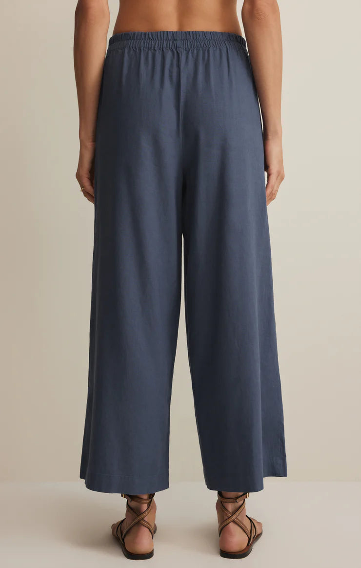 Z Supply: Scout Linen Pant - Vintage Indigo