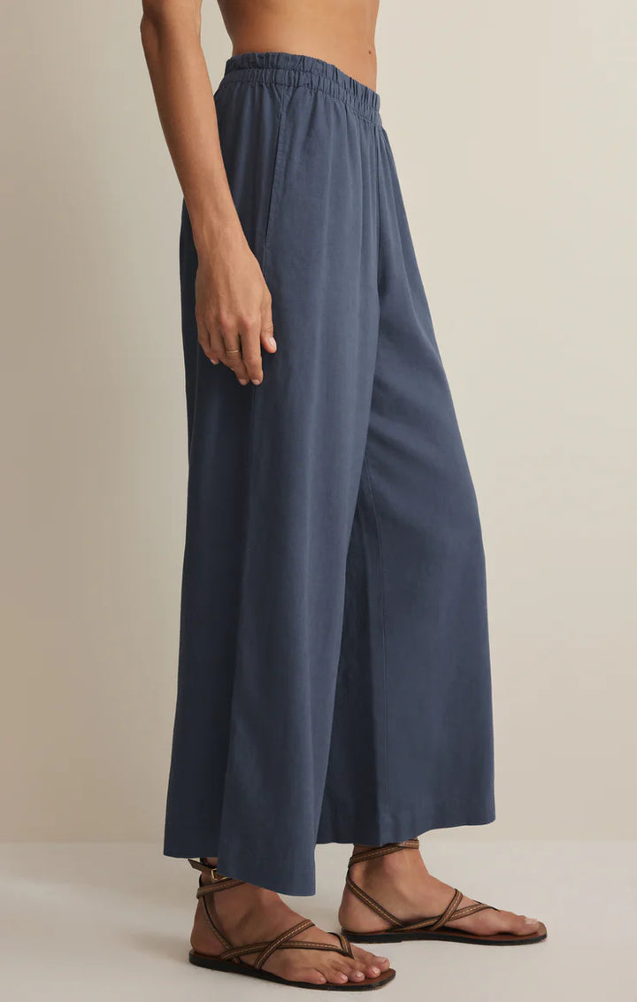 Z Supply: Scout Linen Pant - Vintage Indigo