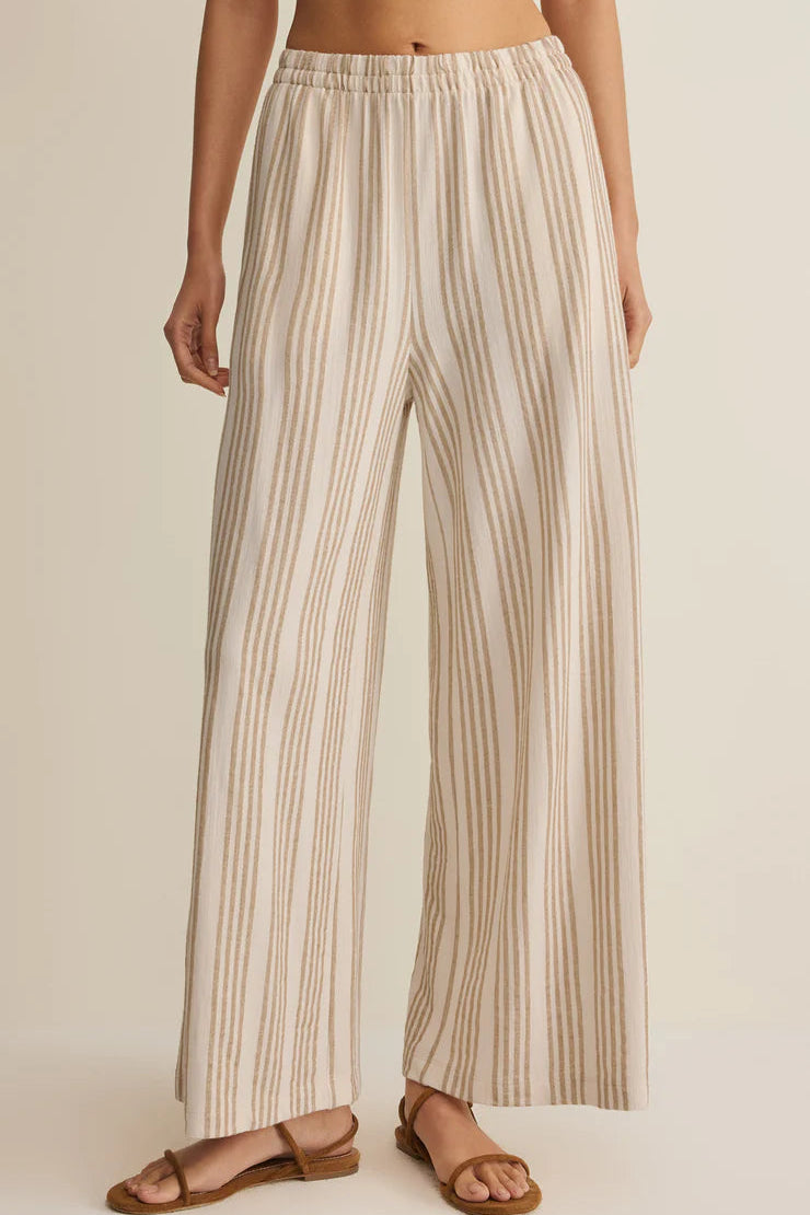 Z Supply: Scout Knit Striped Pant - Cloud