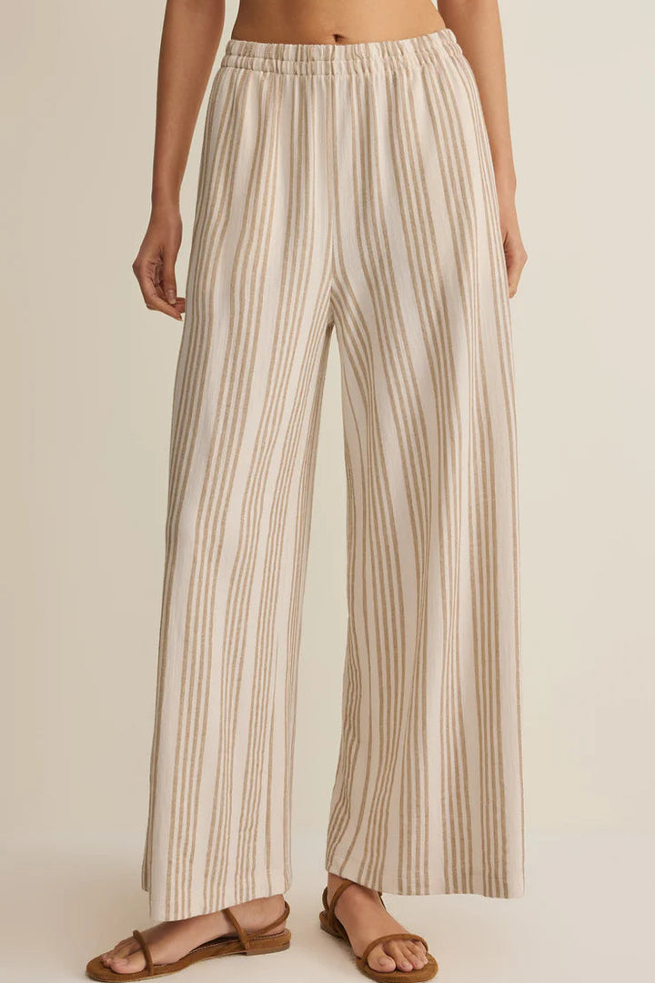 Z Supply: Scout Knit Striped Pant - Cloud
