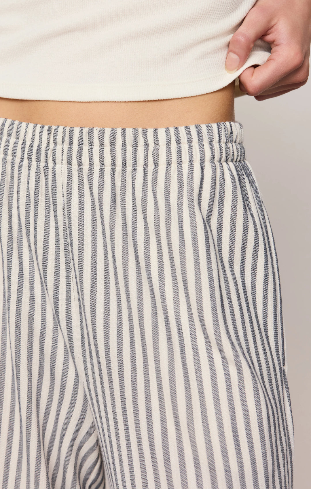 Z Supply: Scout Knit Striped Pant - Eclipse