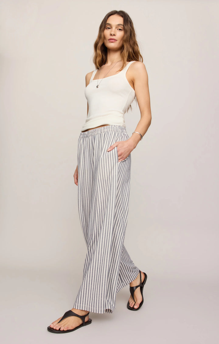 Z Supply: Scout Knit Striped Pant - Eclipse