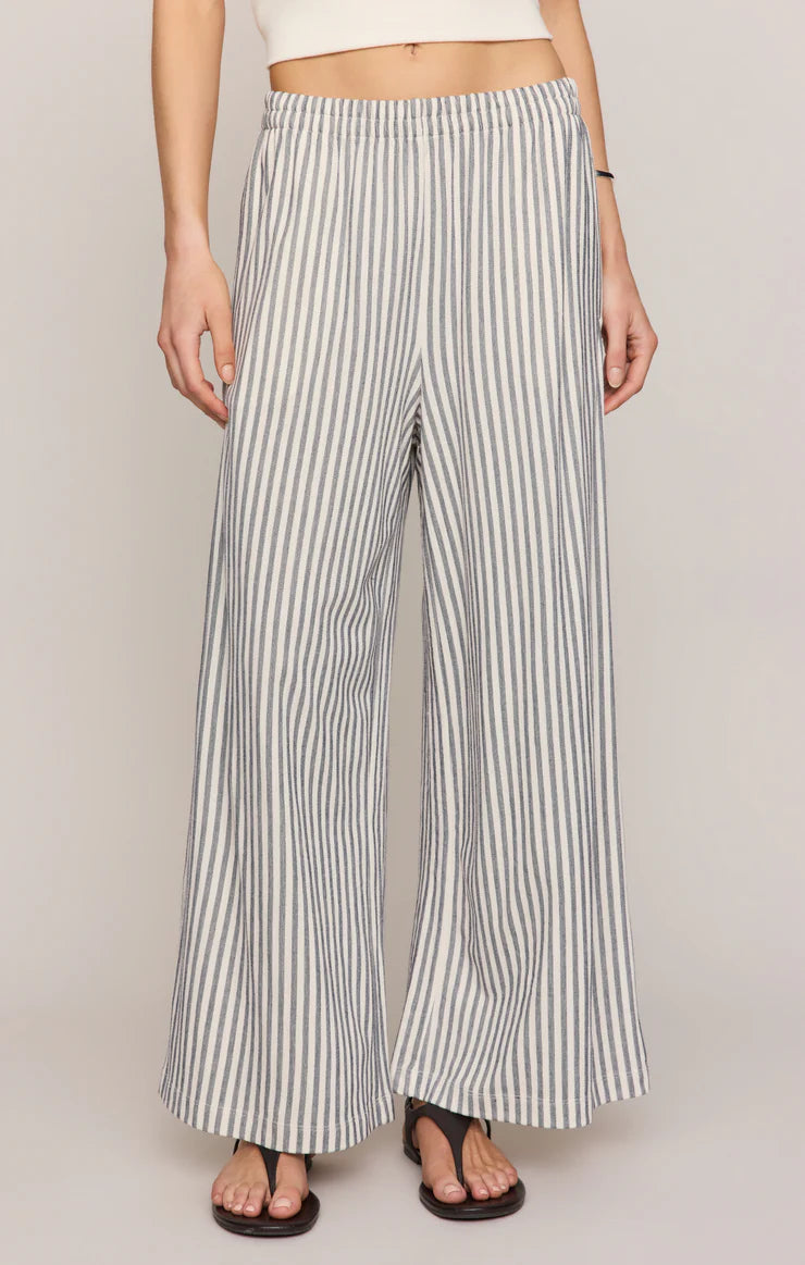Z Supply: Scout Knit Striped Pant - Eclipse