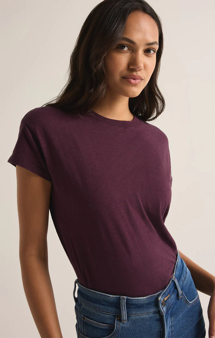 Z Supply: Modern Slub Tee - Berry Wine