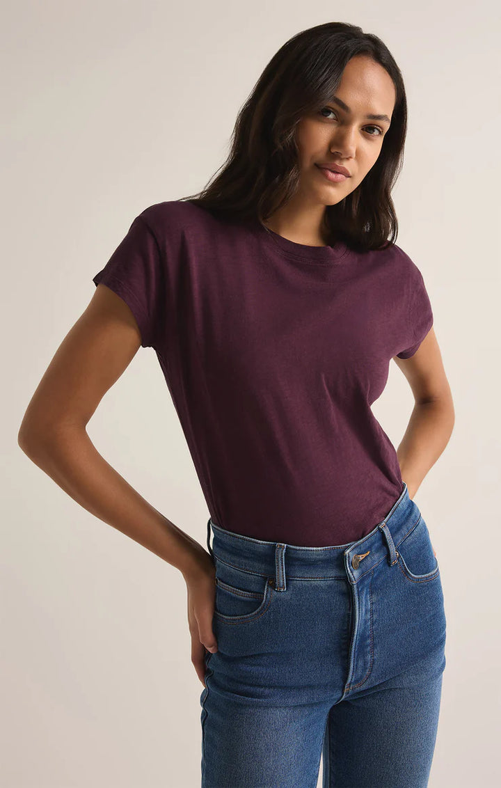 Z Supply: Modern Slub Tee - Berry Wine