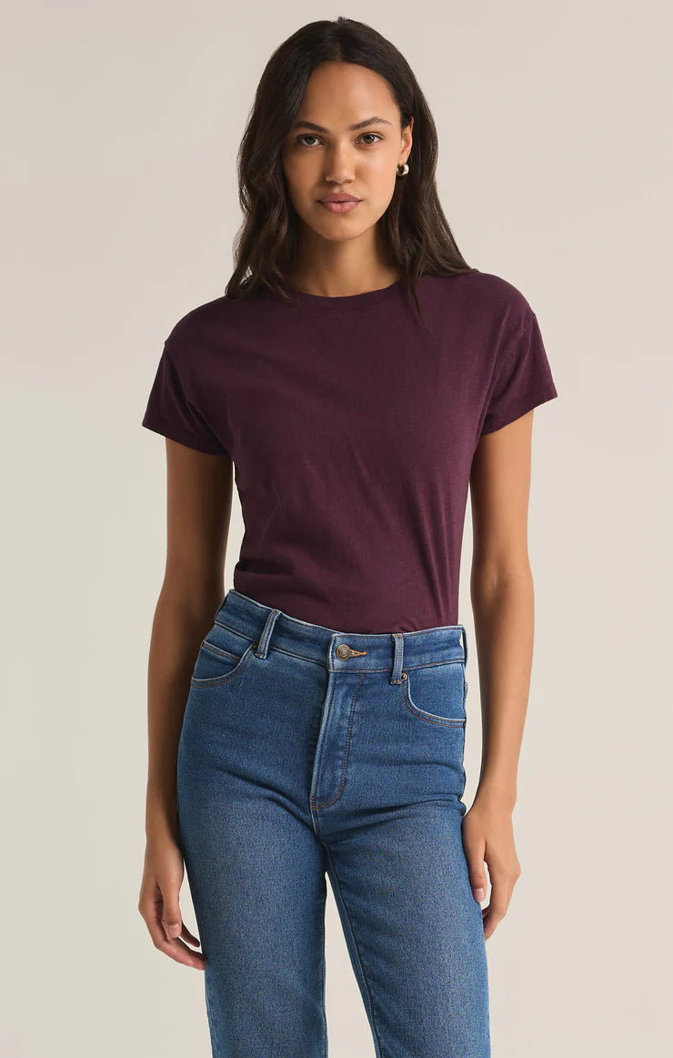 Z Supply: Modern Slub Tee - Berry Wine