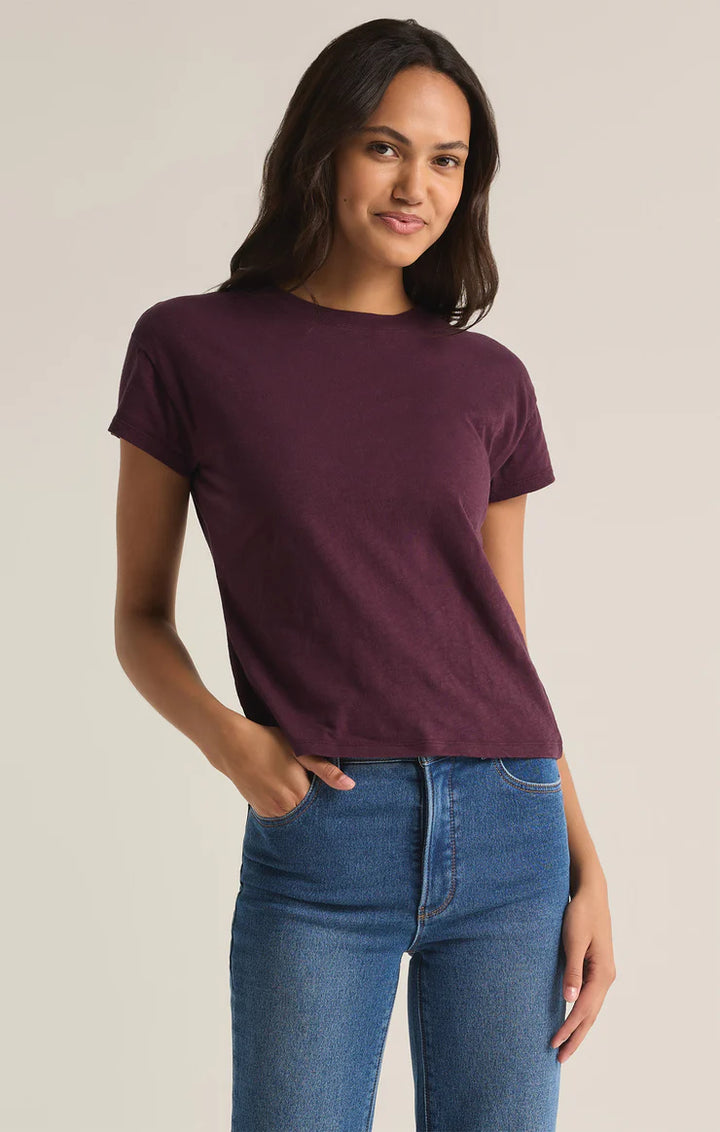 Z Supply: Modern Slub Tee - Berry Wine
