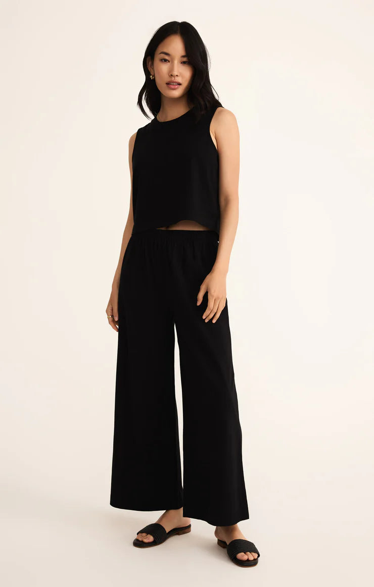 Z Supply: Scout Jersey Flare Pant - True Black