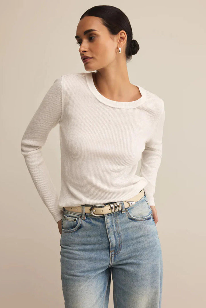 Z Supply: Arlet Mini Thermal Top - White