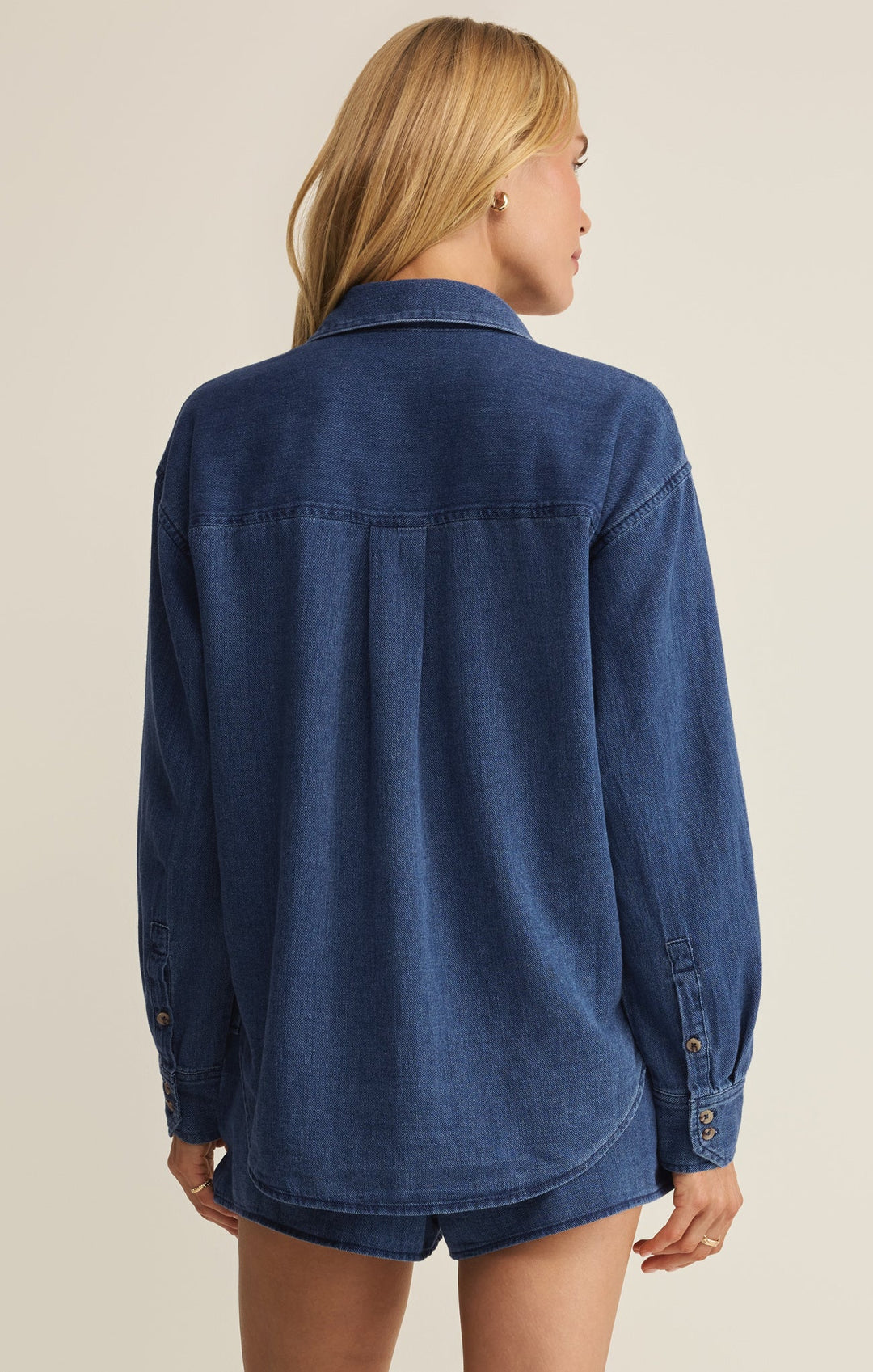 Z Supply: The Perfect Twill Button Up Twilight Blue