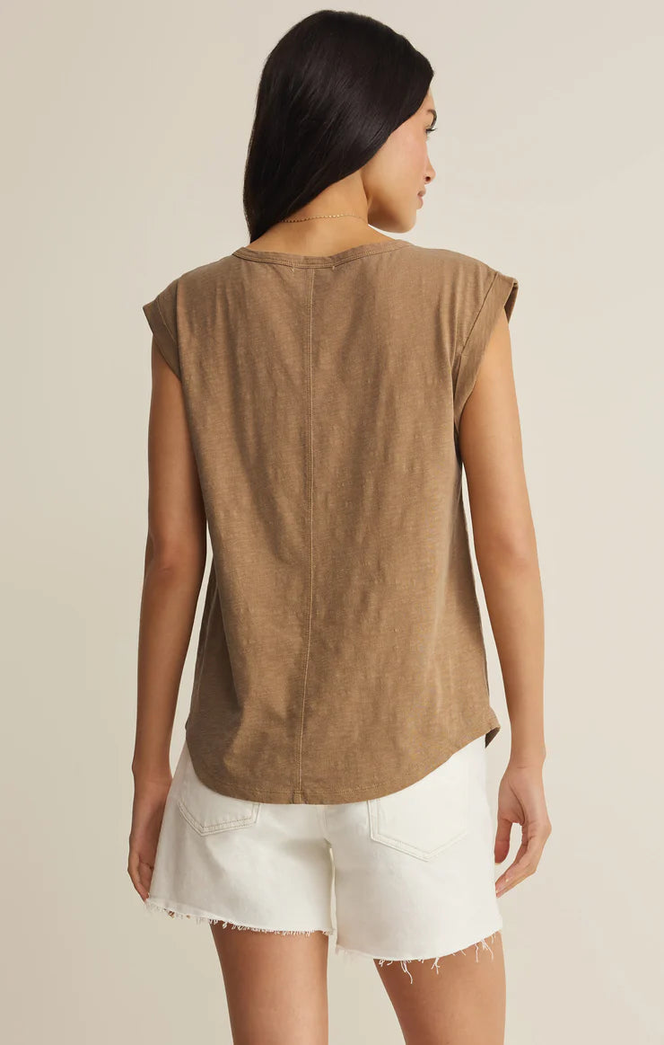 Z Supply: Per Diem V-neck Tank Taro