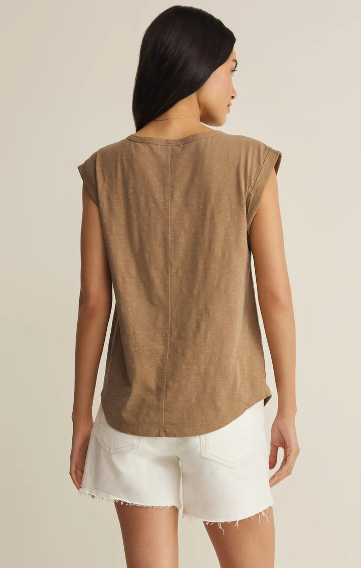Z Supply: Per Diem V-neck Tank Taro