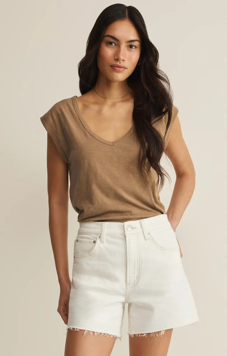 Z Supply: Per Diem V-neck Tank Taro