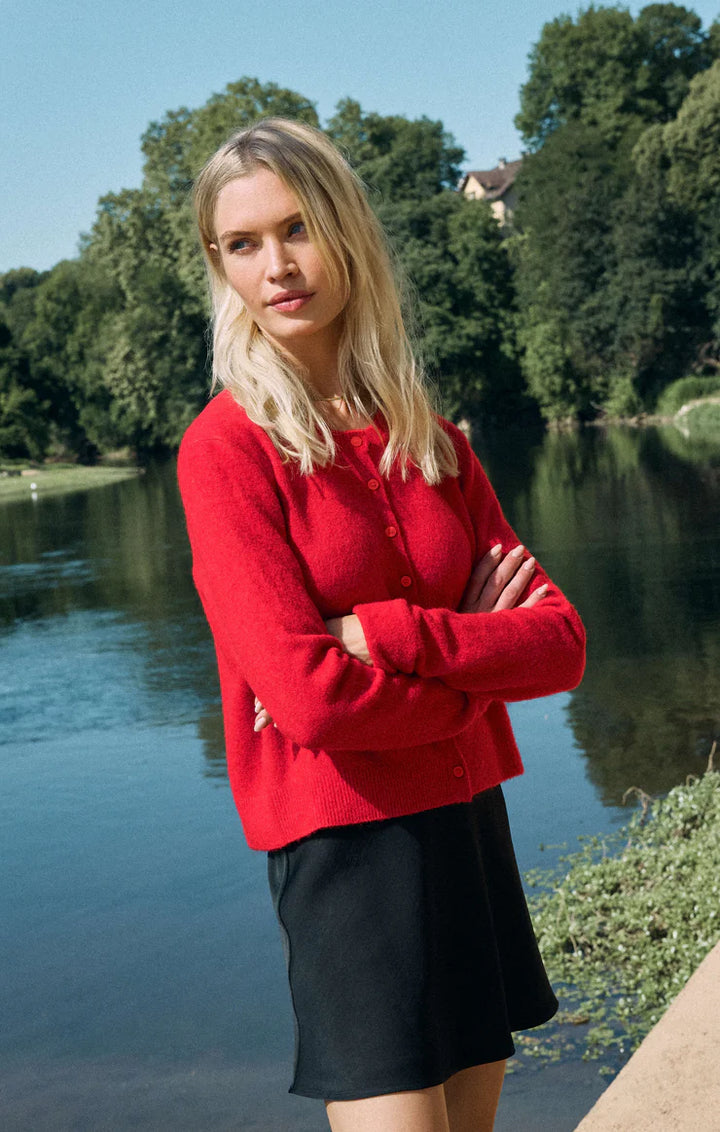 Z Supply: Medina Cardigan - Festive Red