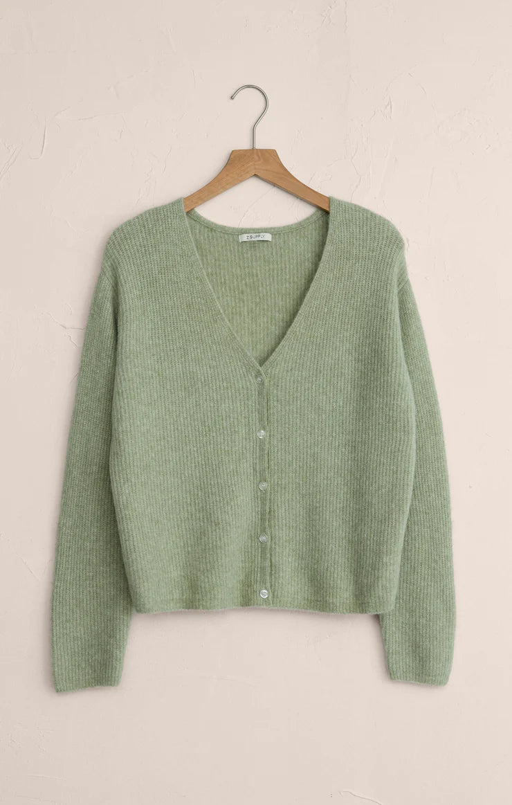Z Supply: Emile V-Neck Cardigan - Bay Leaf