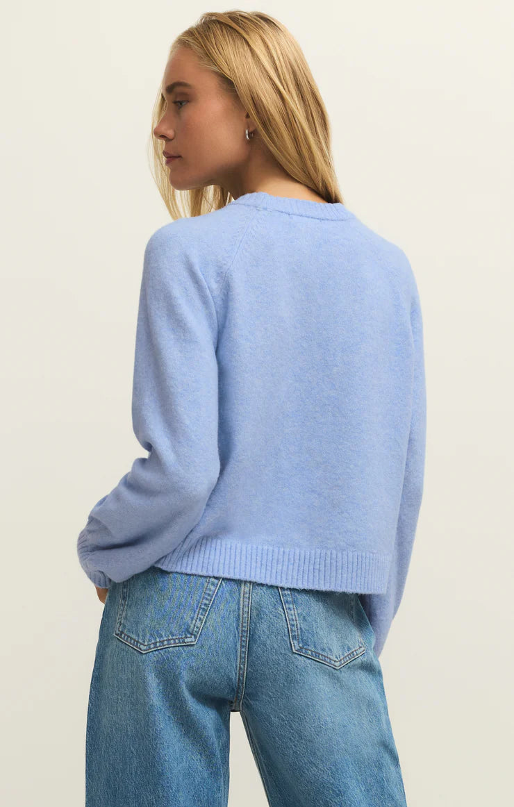 Z Supply: Coming Up Sweater Blue Light