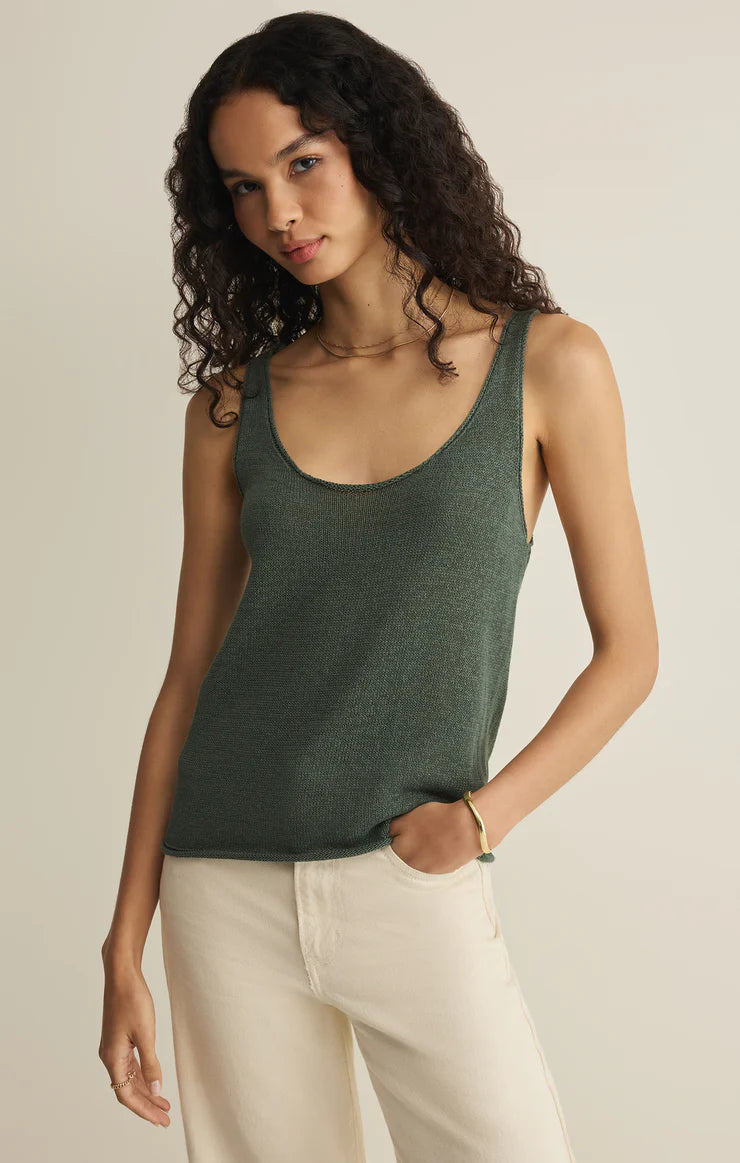 Z Supply: Perch Sweater Tank -  Everglade