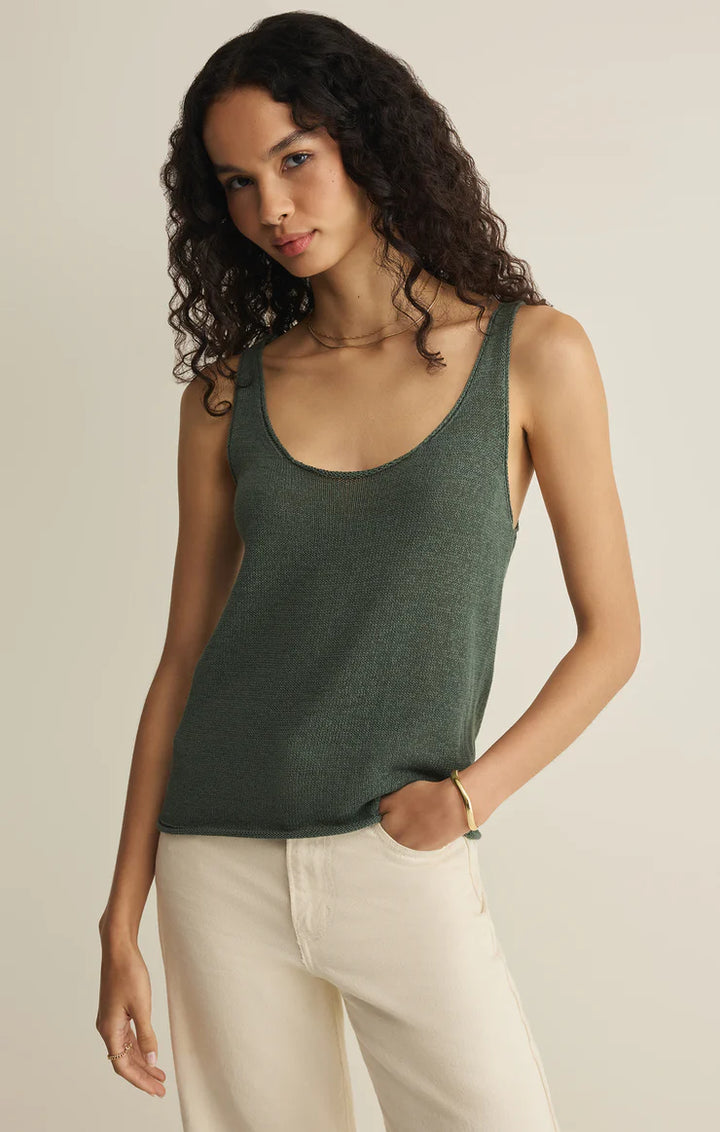 Z Supply: Perch Sweater Tank -  Everglade