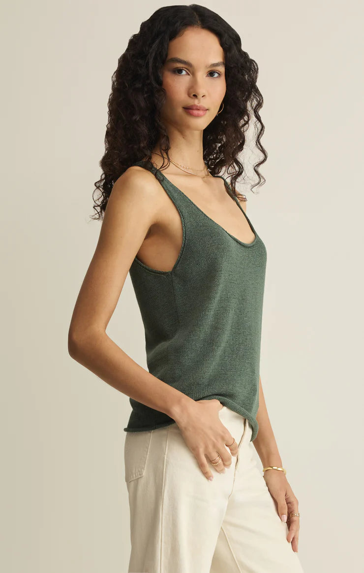 Z Supply: Perch Sweater Tank -  Everglade